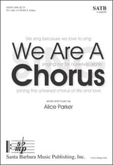 We Are a Chorus SATB choral sheet music cover